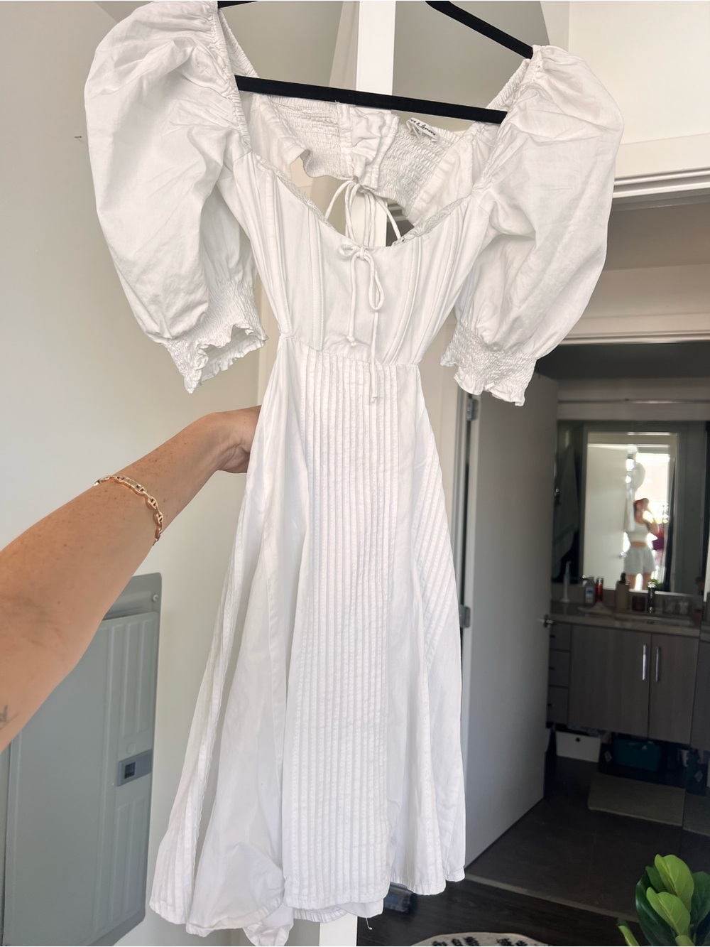 SOLD For Love & Lemons Arya Mini Dress White Size XS - Picture 8 of 12